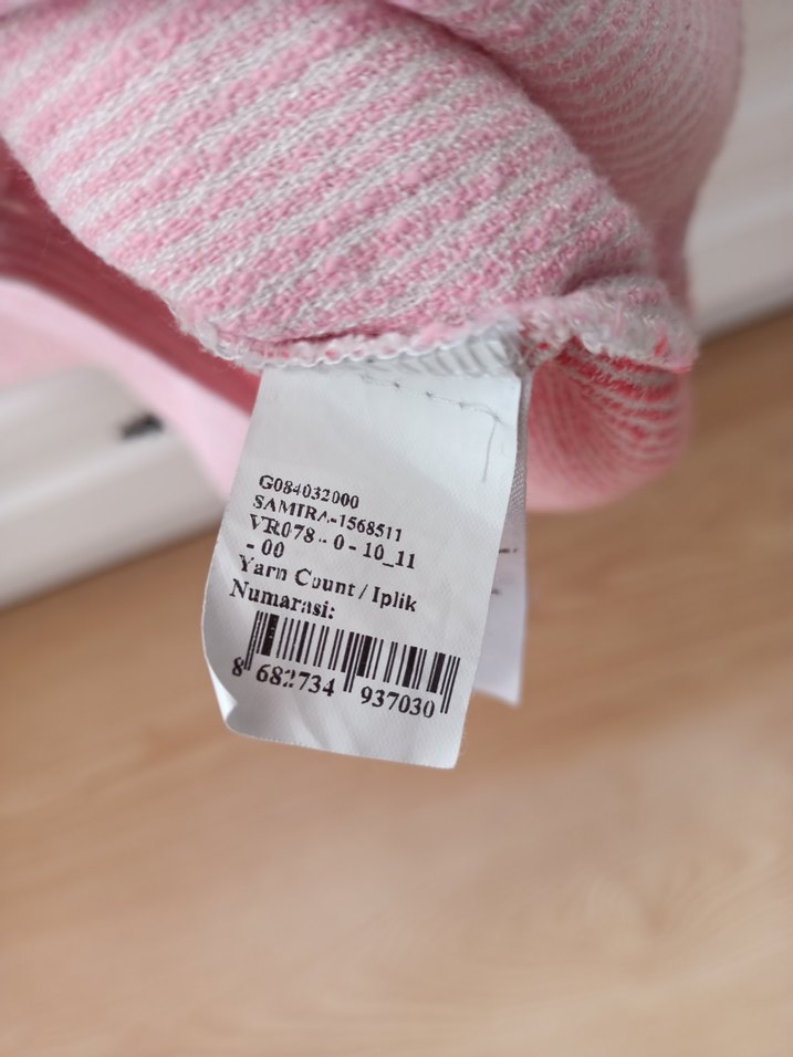 Pembe Midi Uzun Kollu Keten Gömlek Elbise 10_11 yaş - Görsel 5