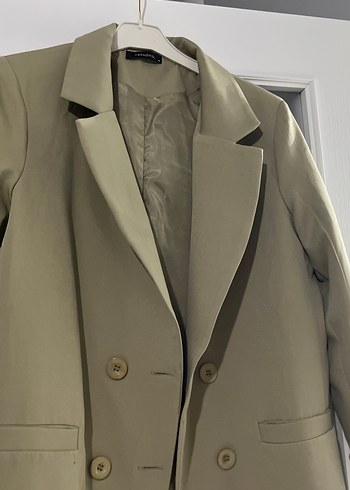 Trendyol & Milla Çağla yeşili Düğmeli Kadın Blazer Ceket