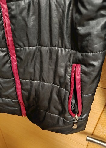 Diğer Siyah Erkek Çocuk içi polarlı kapüşonlu Mont