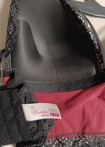 s Beden bordo Renk Bralet Bordo Sütyen Takımı