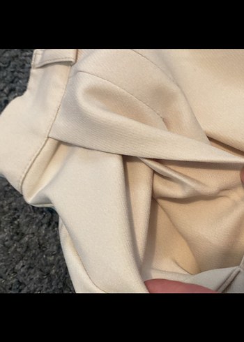 Bej Kadın Kumaş Pantolon Normal Kesim - Görsel 3