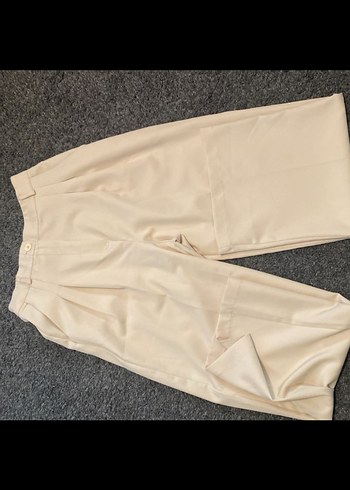 Bej Kadın Kumaş Pantolon Normal Kesim - Görsel 5