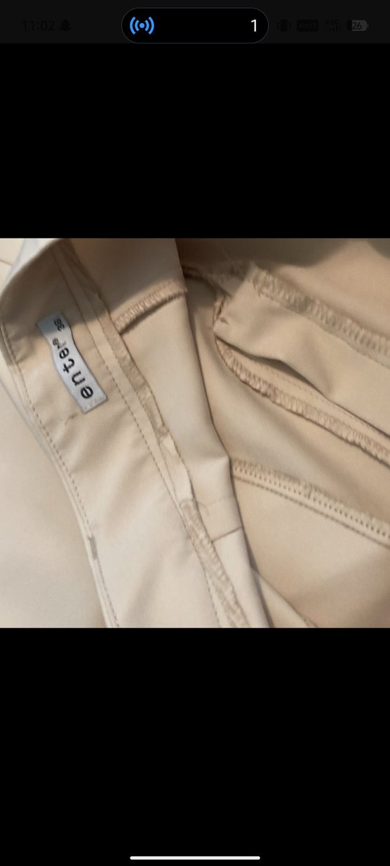 Bej Kadın Kumaş Pantolon Normal Kesim - Görsel 2