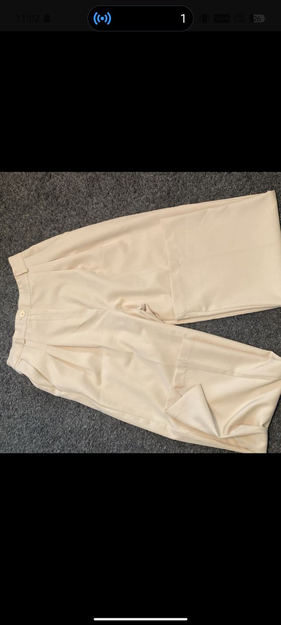 Bej Kadın Kumaş Pantolon Normal Kesim - Görsel 5