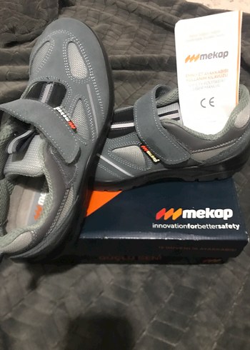 Gri Erkek Mekap iş ayakkabısı - Görsel 2