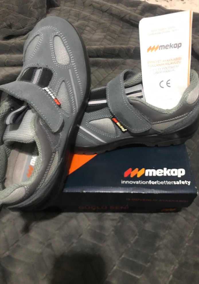 Gri Erkek Mekap iş ayakkabısı - Görsel 2