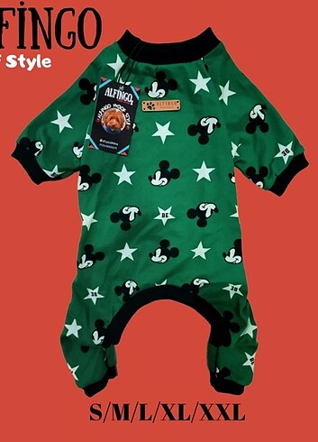 Beden Köpek Tulum Pijama