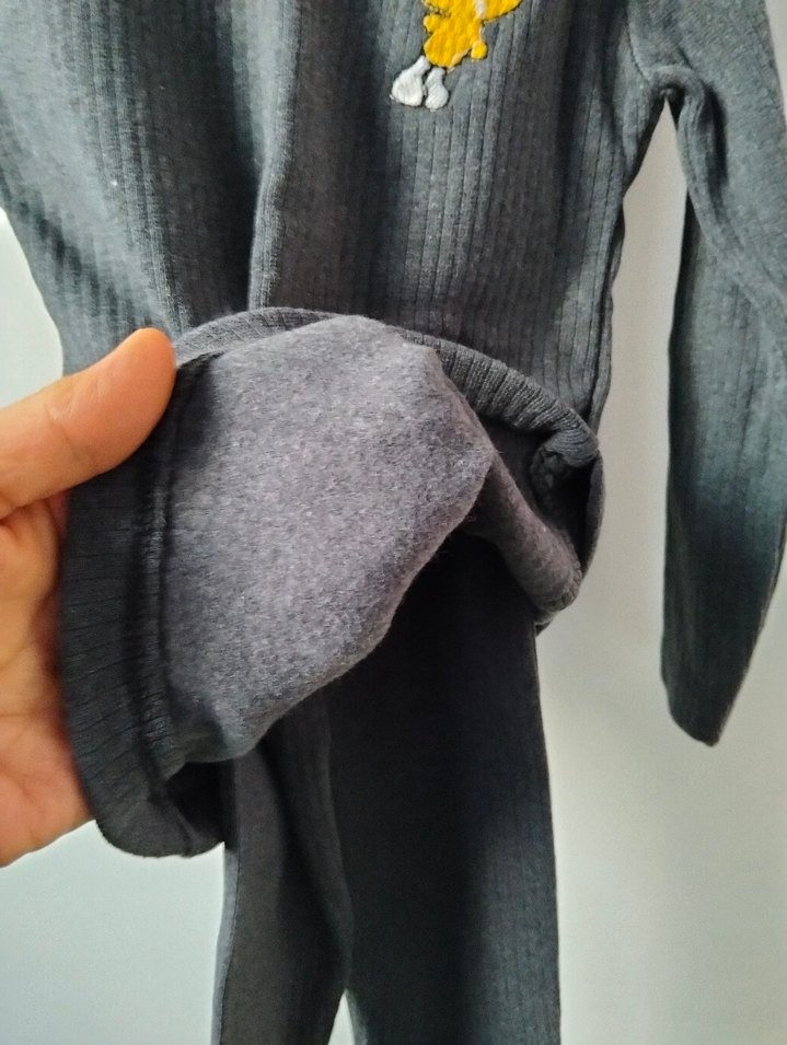 Gri Çocuk Balıkçı Yaka Triko Kazak - Görsel 3