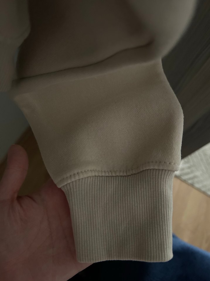 Pull n bear Bej Kadın Crop Sweatshirt - Görsel 5