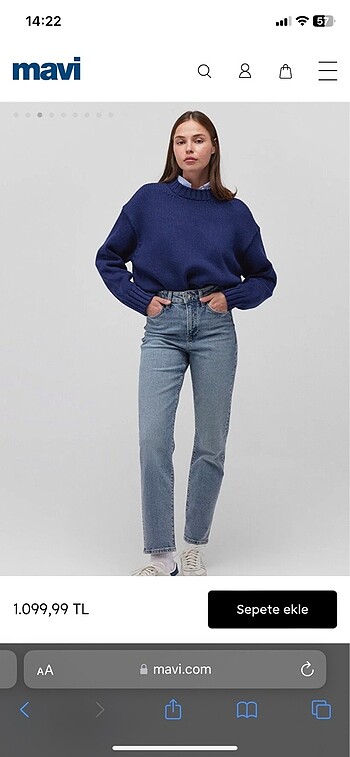 Mavi Iconic high rise mom jeans