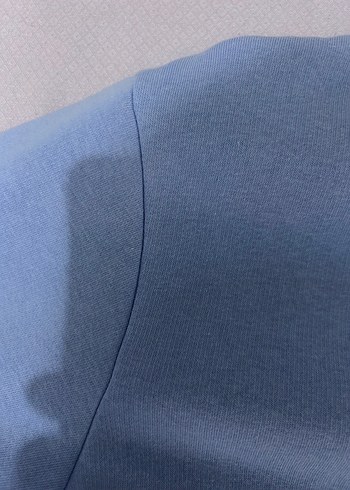 Kadın Mavi Kapüşonlu Sweatshirt - Görsel 7