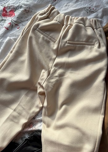 Bej keten Koton pant - Görsel 3