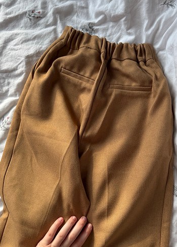 Koton kalın keten pantolon - Görsel 3