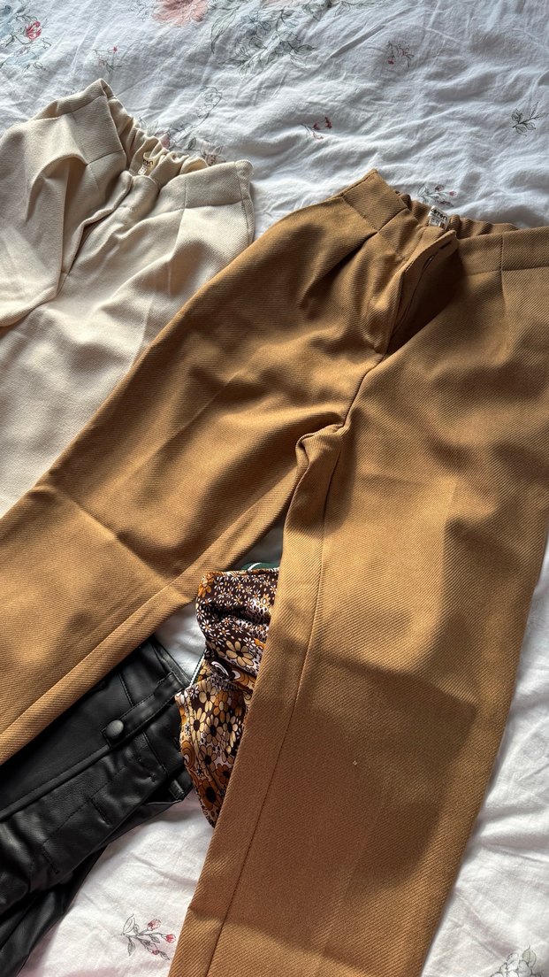 Koton kalın keten pantolon - Görsel 2