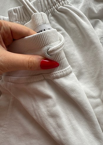 Bershka Beyaz Eşofman - Görsel 3