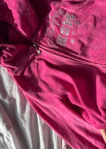 Pembe Payetli Nakışlı baby hırka - Görsel 3