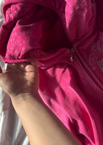 Pembe Payetli Nakışlı baby hırka - Görsel 2