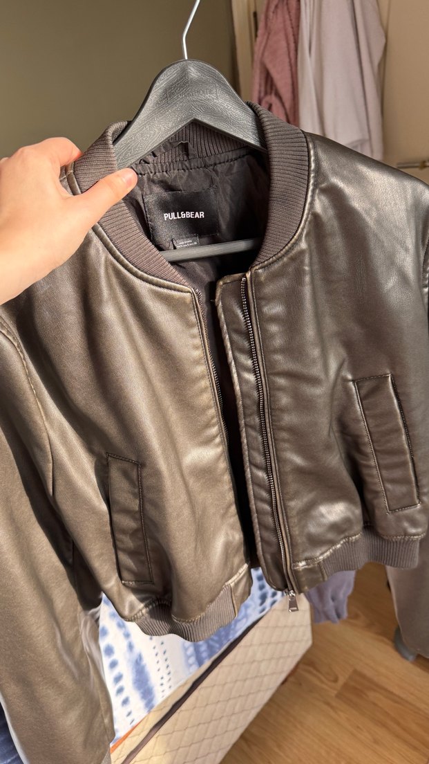 Pull&bear Deri Ceket - Görsel 2