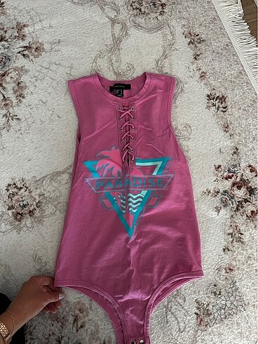 Atmosphere Pembe ip detay bodysuit