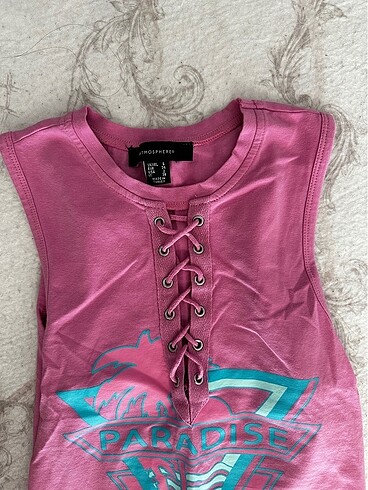 Pembe ip detay bodysuit