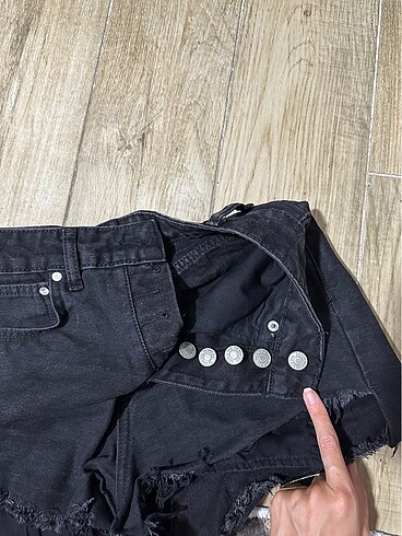 xs Beden siyah Renk Siyah jean şort