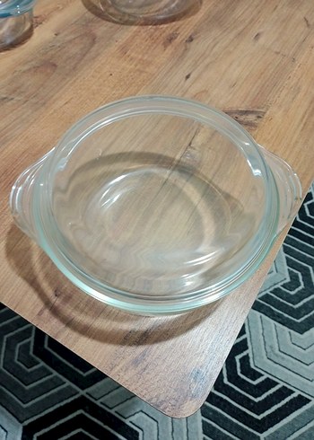  Beden Mavi Cam Fırın Kabı Seti
