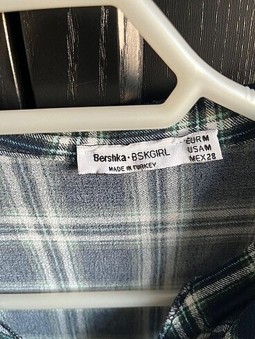 Bershka Bershka Kareli Crop Top Gömlek