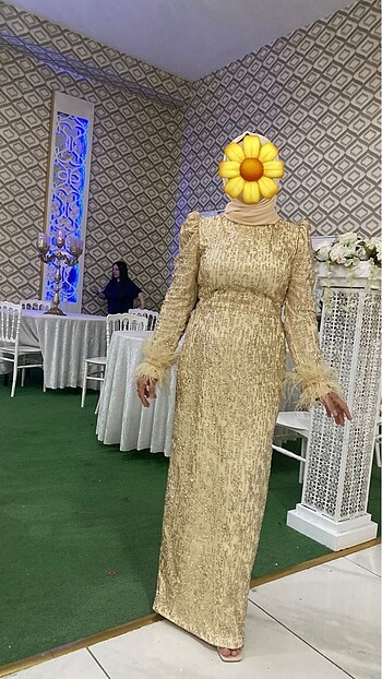 m Beden Gold abiye
