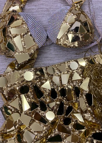 Altın Renkli Parlak özel tasarım oryantal - Görsel 8