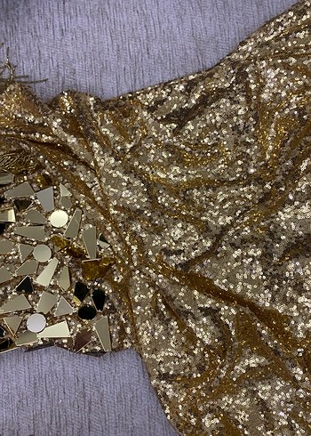 Altın Renkli Parlak özel tasarım oryantal - Görsel 2