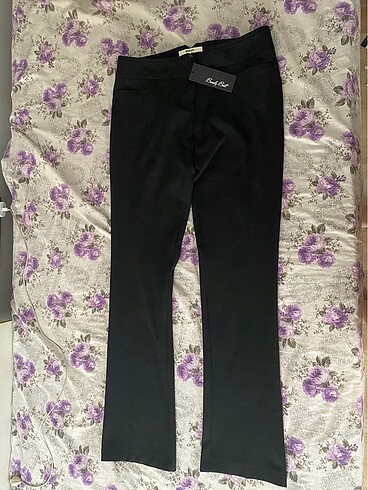 Koton Düşük Bel Siyah Kumaş Pantolon