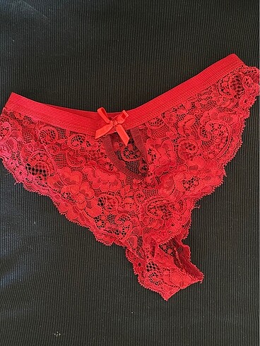 Victoria s Secret Kırmızı dantelli iç çamaşır