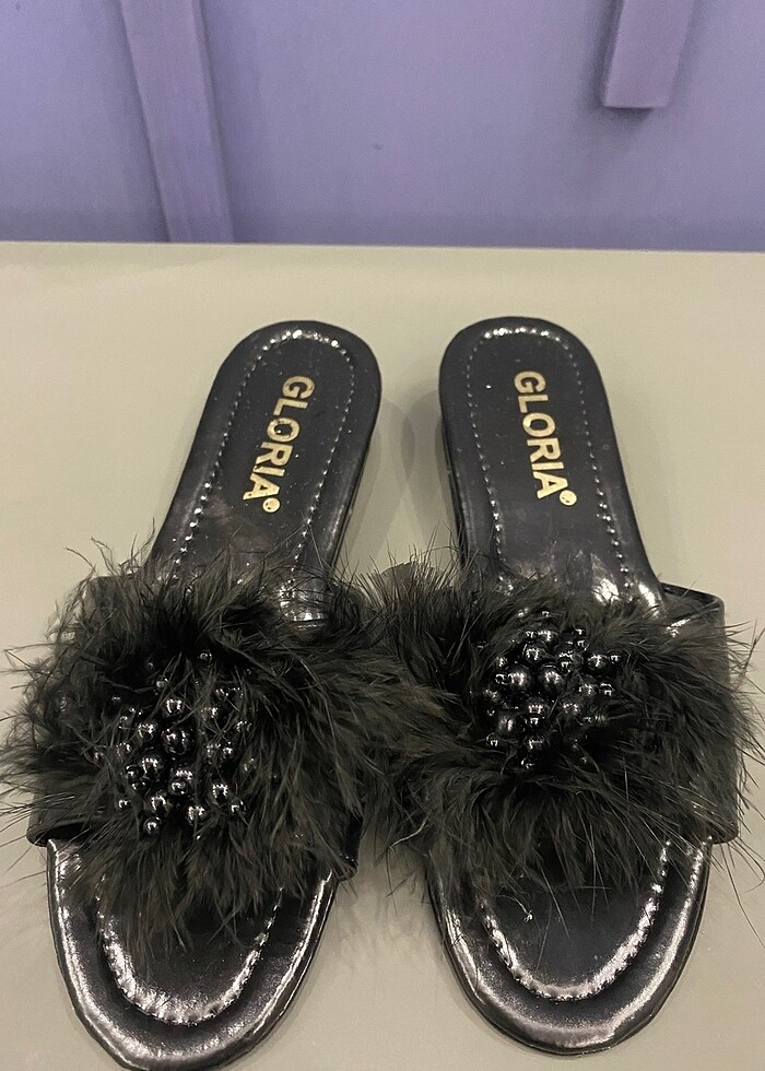 Süslü gelin bohçası terliği - Görsel 4