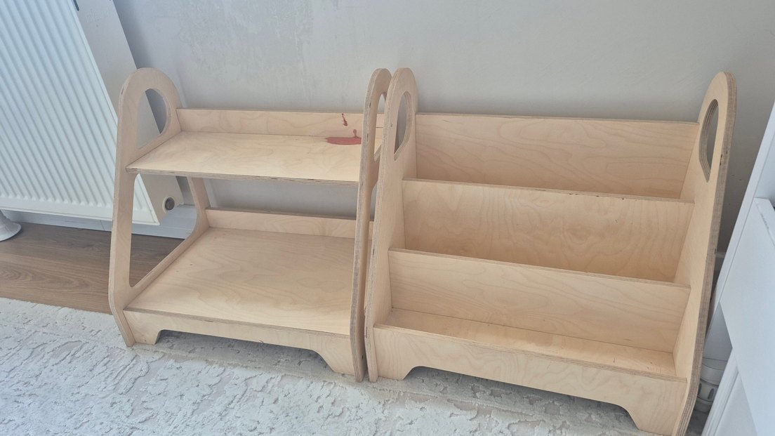 Bej Çocuk Rafı İki Raflı - Görsel 3