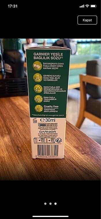Beden Garnier C vitamini serum