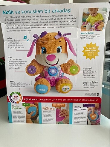 Beden Renk Fisher Price eğitici köpekçik