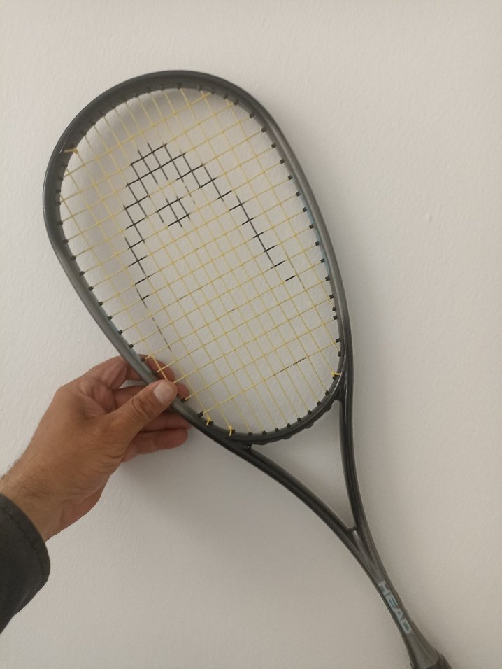 Siyah Gri Squash Raketi ORJİNAL SIFIR AYARINDA - Görsel 3