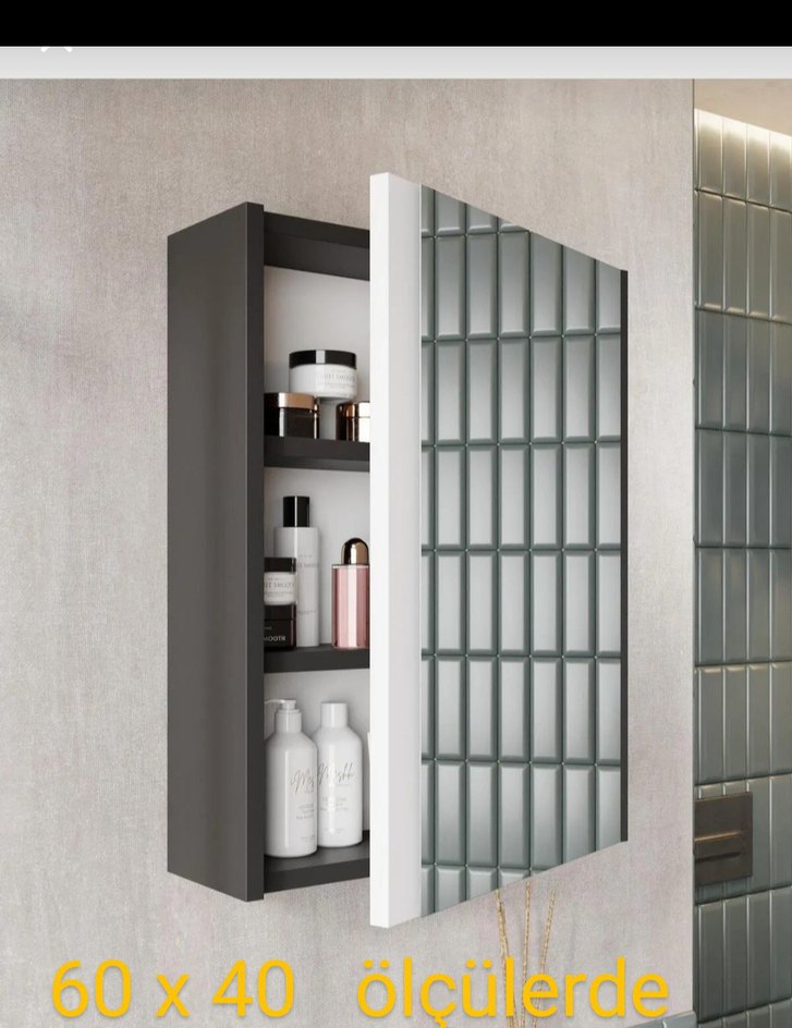 AYNALI LAVABO ÜSTÜ DOLAP MDF - Görsel 4