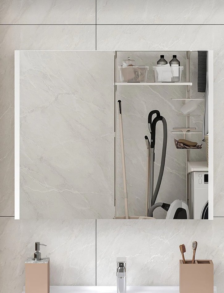 Diger Beyaz ve Gri Makyaj Organizeri - Görsel 2