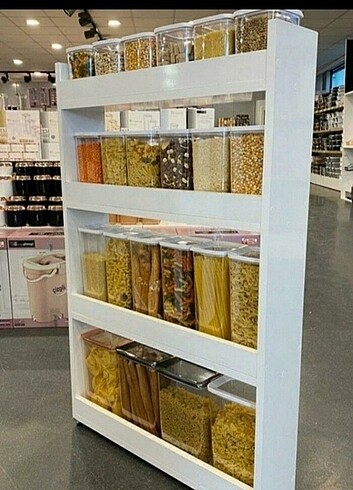 TEKERLEKLİ BAHARAT STANDI MDF 