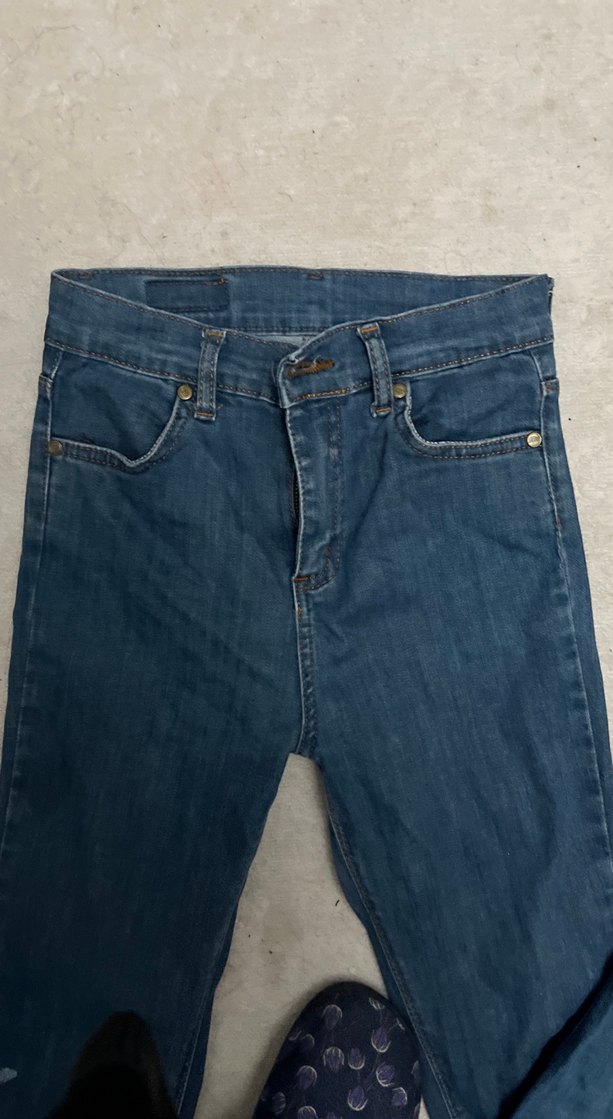 Lacivert Kadın Denim Pantolon - Görsel 3