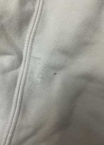 Beyaz Kadın Yüksek Yakalı Sweatshirt - Görsel 2