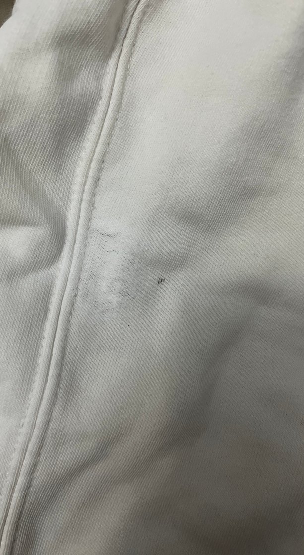 Beyaz Kadın Yüksek Yakalı Sweatshirt - Görsel 2