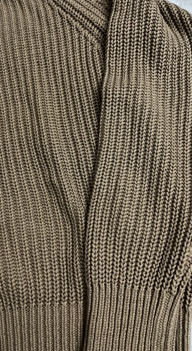 Kahverengi Örgü Kadın Kazak - Görsel 2