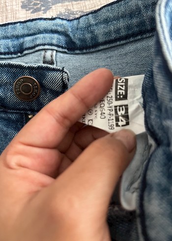 Kadın Lacivert Bol Kesim Midi Kot Pantolon - Görsel 11