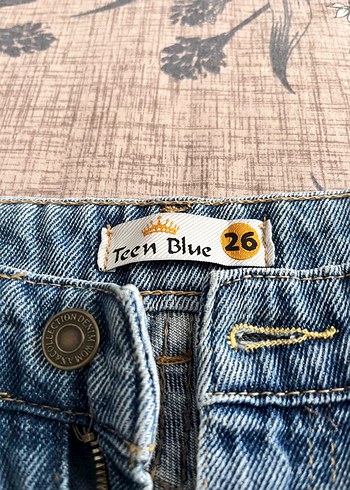 Kadın Lacivert Bol Kesim Midi Kot Pantolon - Görsel 13