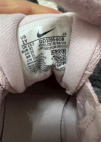 Nike Kız Çocuk Pembe Spor Ayakkabı Velcro - Görsel 5