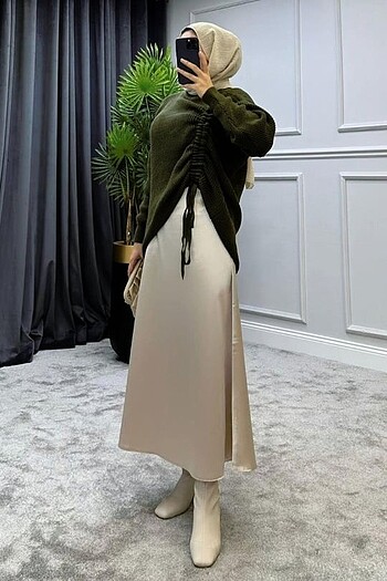 H&M GOLD SATEN ETEK