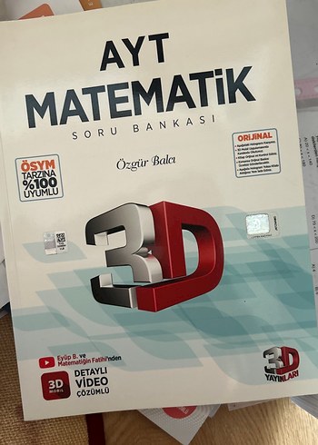 AYT Matematik Soru Bankası 3D Detaylı Video Çözümlü
