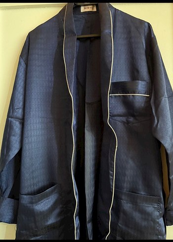 Erkek Lacivert Uzun Kollu Pijama Takımı - Görsel 2